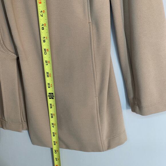 Eileen Fisher Flex Tencel Ponte Notch Collar Jacket XS Bramble Tan - Picture 8 of 12